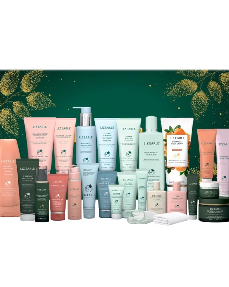 Содержимое адвент-календаря Liz Earle 24 Days 2026: уходовые средства бренда
